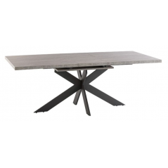 WOF Rimini Light Rhine Grey 1.6M Extending Dining Table